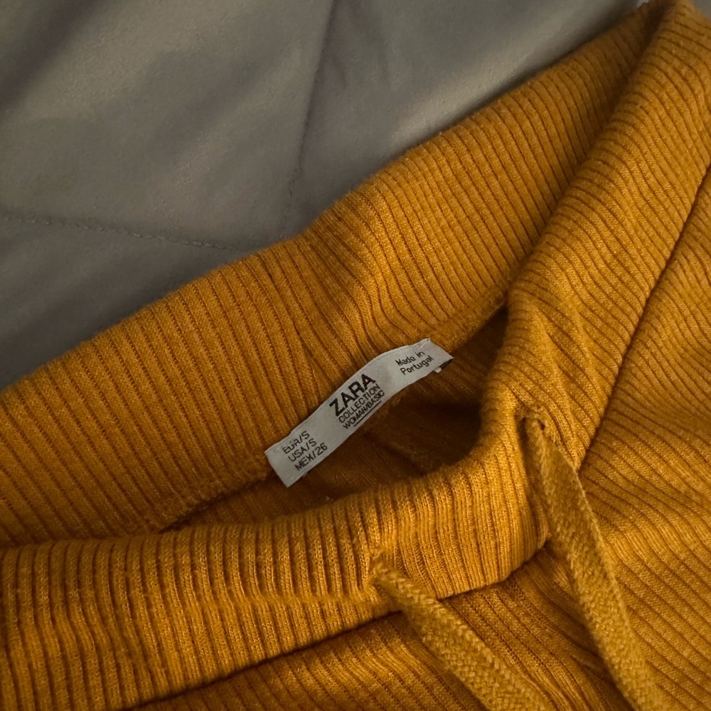 Ribbed wide leg pants Zara